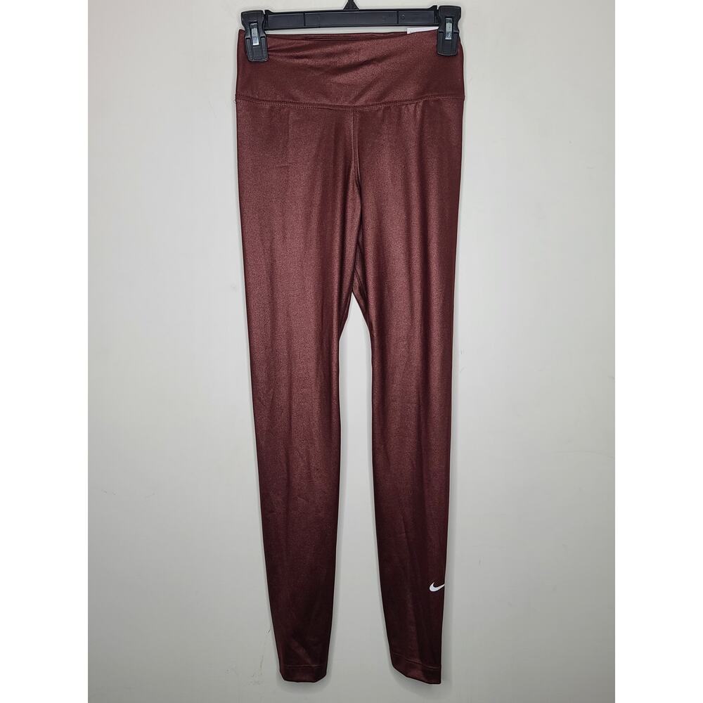 NWT Nike One Dri-Fit rust shimmer leggings - XS